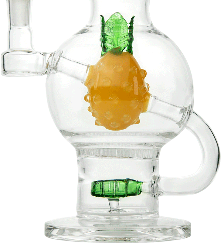 HEMPER Pineapple Bong XL | 11" Glass Water Pipe with Dual Percolators