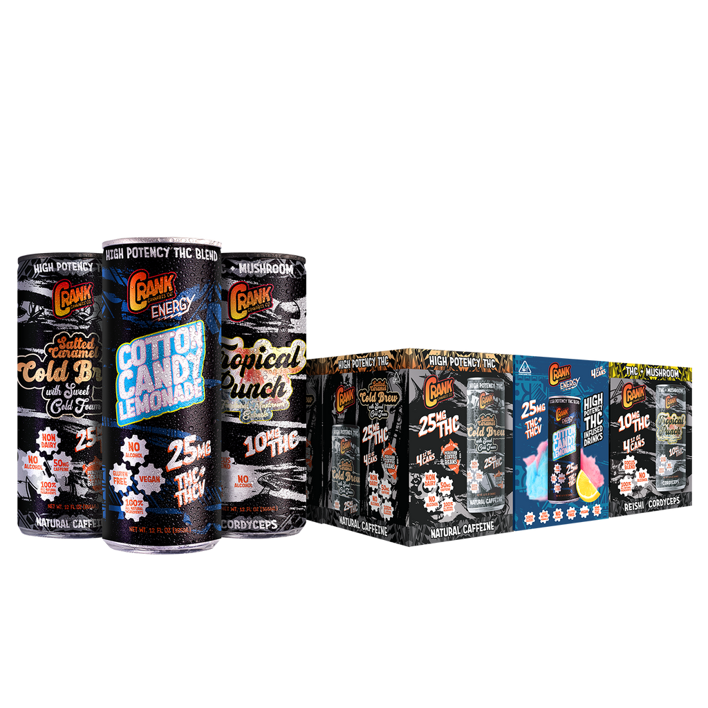 THC Drinks – Mixed Variety – Cold Brew, Lemonade & Tropical Punch