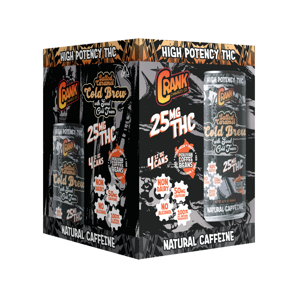 THC NITRO Salted Caramel Cold Brew with Sweet Cold Foam