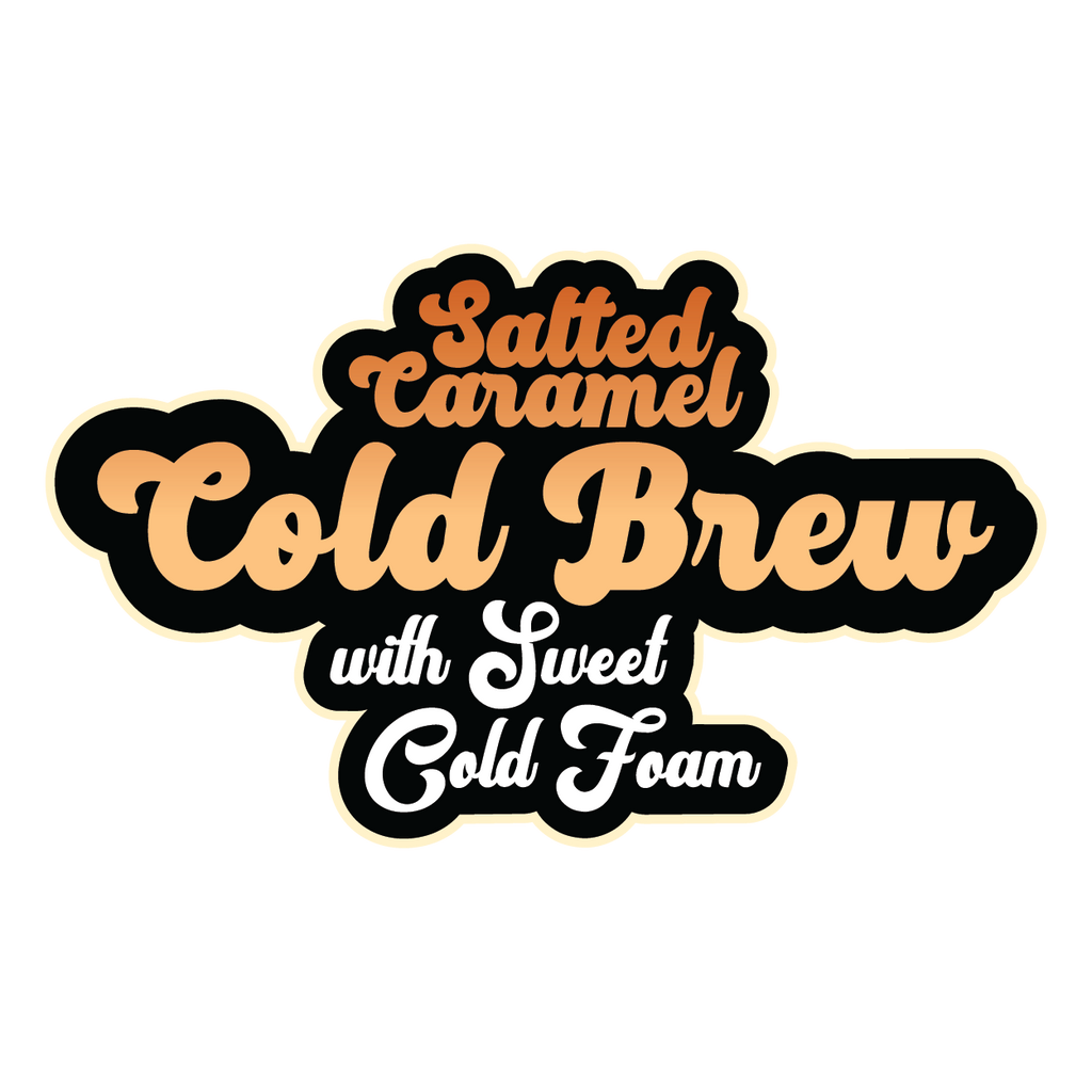 THC NITRO Salted Caramel Cold Brew with Sweet Cold Foam