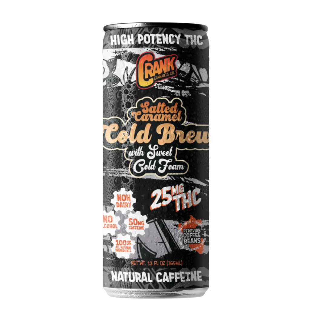 THC NITRO Salted Caramel Cold Brew with Sweet Cold Foam