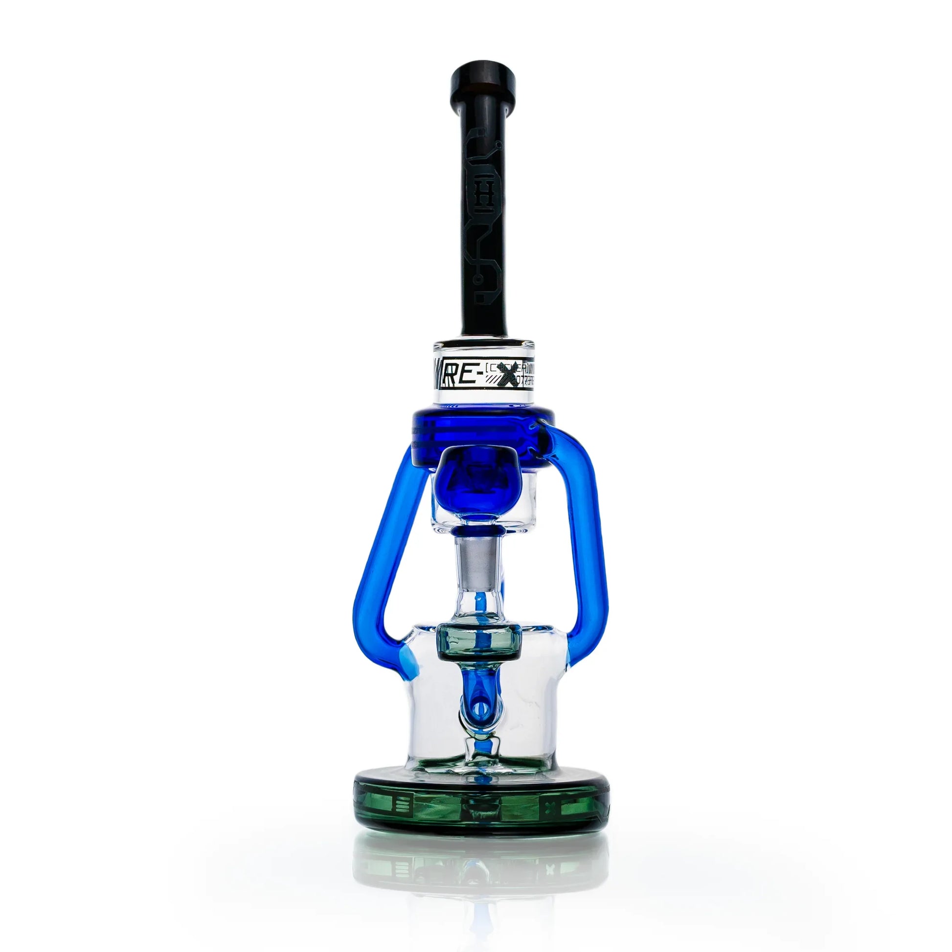 HEMPER Cyberpunk XL Recycler Bong | 10" Glass | Futuristic Neon Design - We The People 