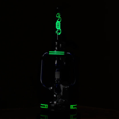HEMPER Cyberpunk XL Recycler Bong | 10" Glass | Futuristic Neon Design - We The People 