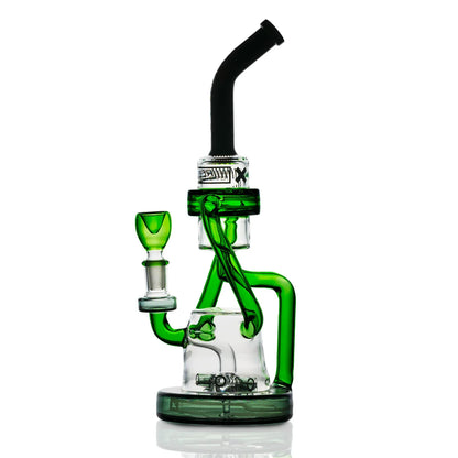 HEMPER Cyberpunk XL Recycler Bong | 10" Glass | Futuristic Neon Design - We The People 