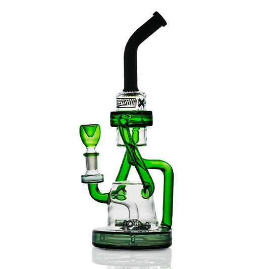HEMPER Cyberpunk XL Recycler Bong | 10" Glass | Futuristic Neon Design - We The People 