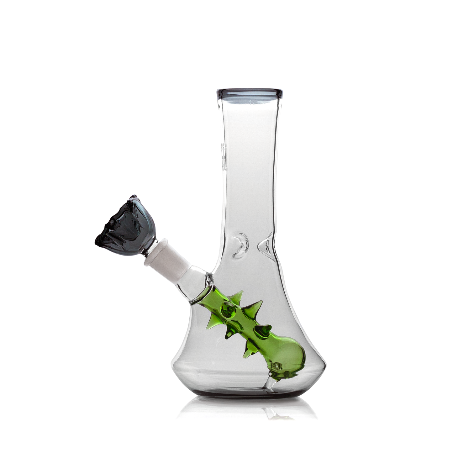HEMPER Flower Vase Bong | 7" Glass Water Pipe with Floral Design
