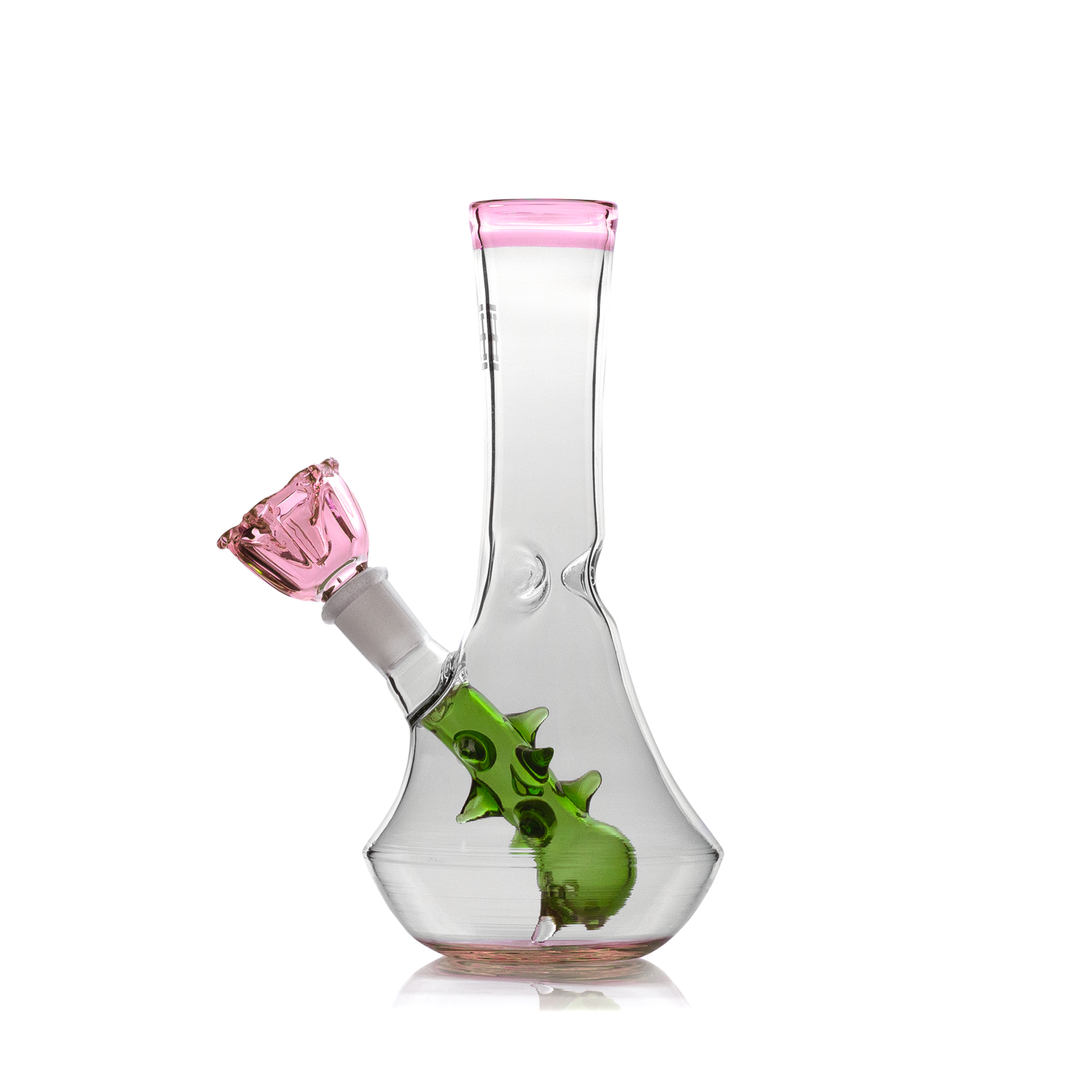 HEMPER Flower Vase Bong | 7" Glass Water Pipe with Floral Design