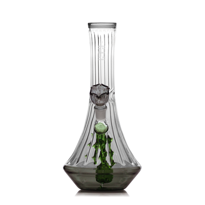 HEMPER Flower Vase XL Bong | 10" Glass Water Pipe with Floral Design