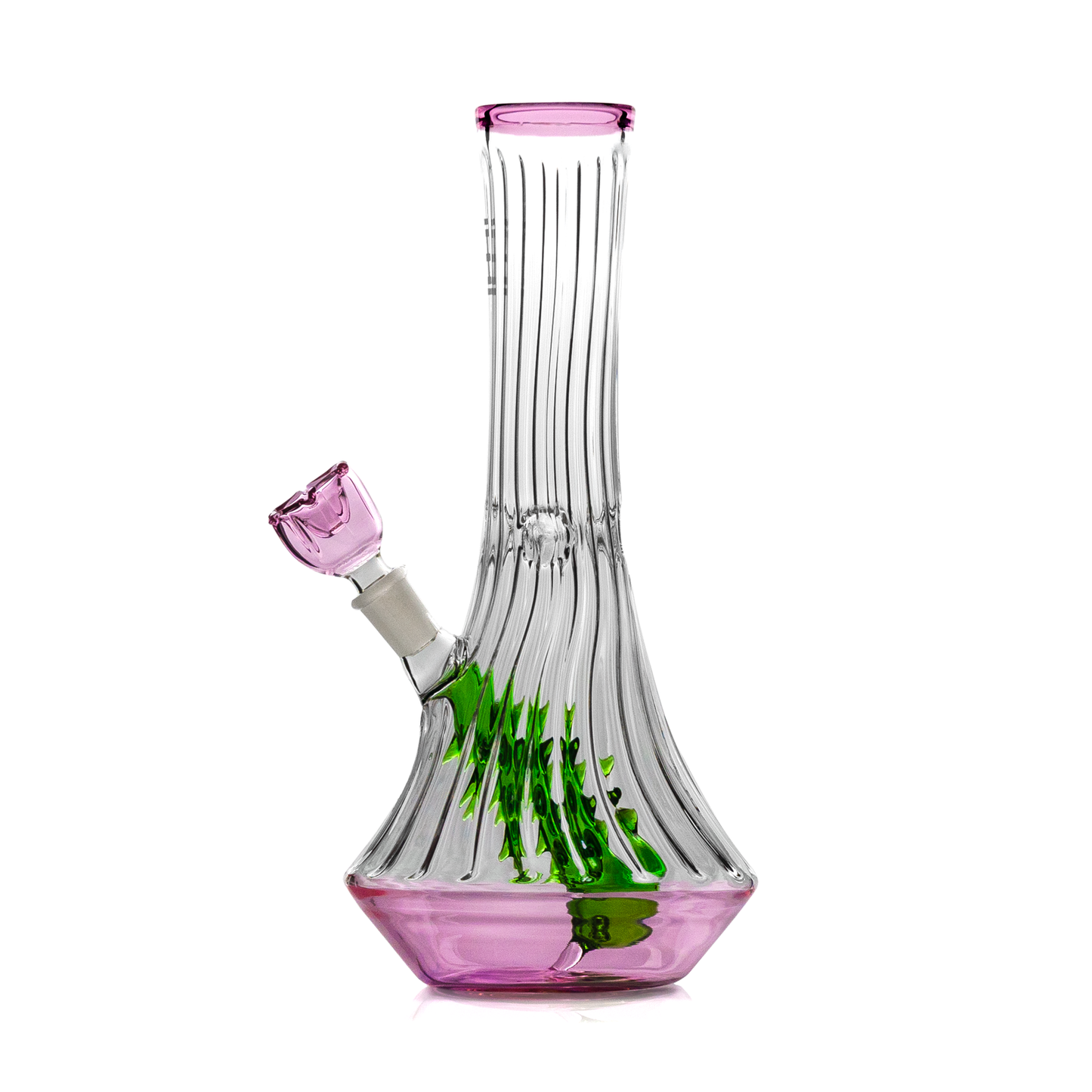 HEMPER Flower Vase XL Bong | 10" Glass Water Pipe with Floral Design