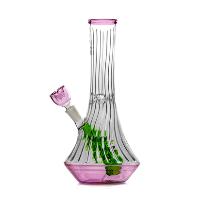 HEMPER Flower Vase XL Bong | 10" Glass Water Pipe with Floral Design