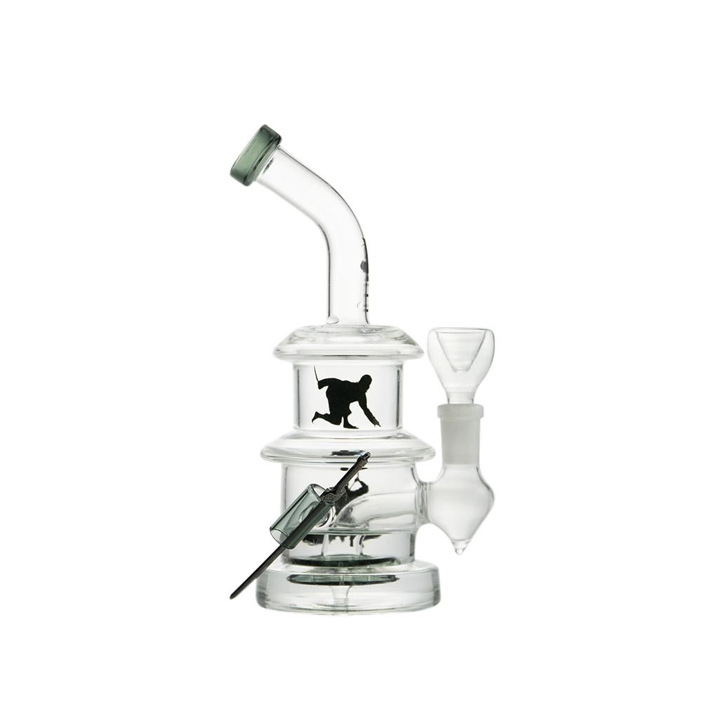 HEMPER Ninja Rig | 7" Glass Dab Rig with Showerhead Perc