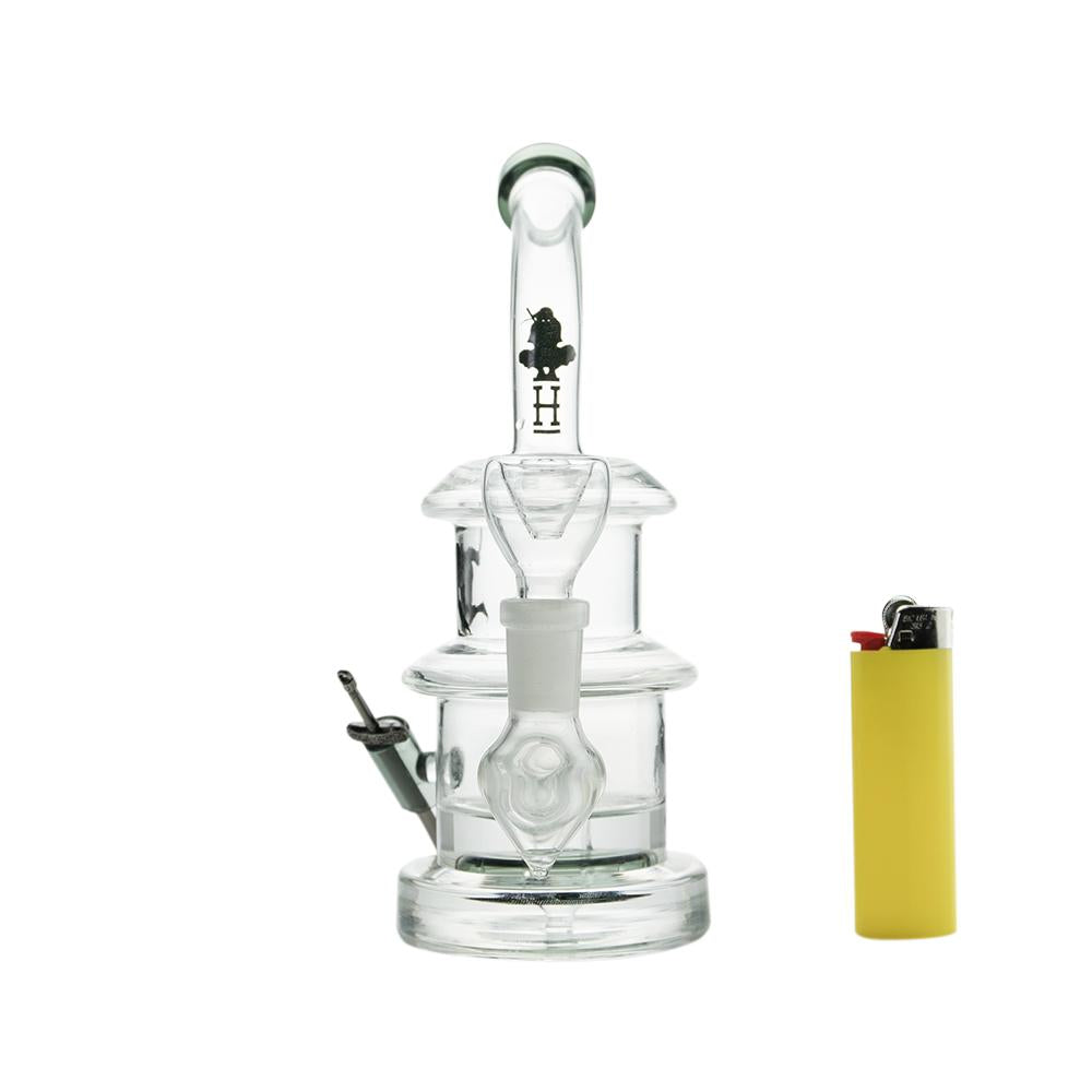 HEMPER Ninja Rig | 7" Glass Dab Rig with Showerhead Perc