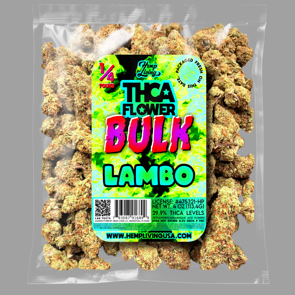 THCA Flower – Lambo – BULK – Nitrogen-Sealed Bags
