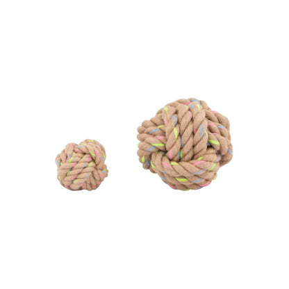 Rainbow Hemp Knot Ball Dog Toy Eco-Friendly - We The People 