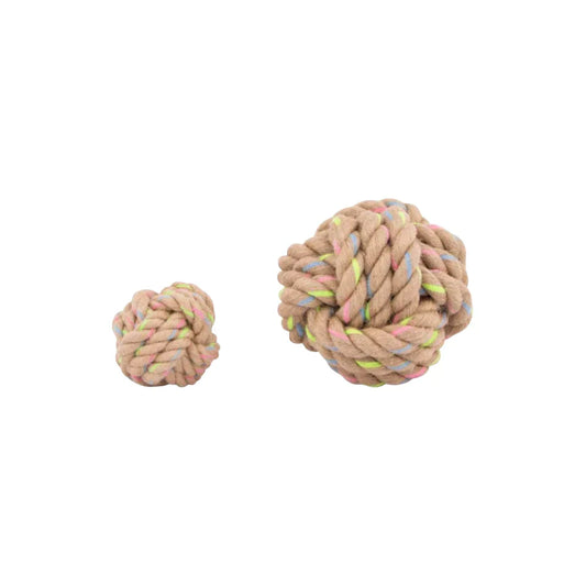 Rainbow Hemp Knot Ball Dog Toy Eco-Friendly - We The People 