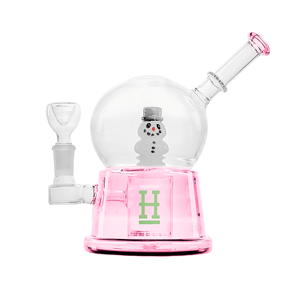 HEMPER Snow Globe XL Bong | Large Glass Water Pipe with Winter Design