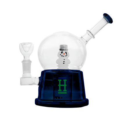 HEMPER Snow Globe XL Bong | Large Glass Water Pipe with Winter Design