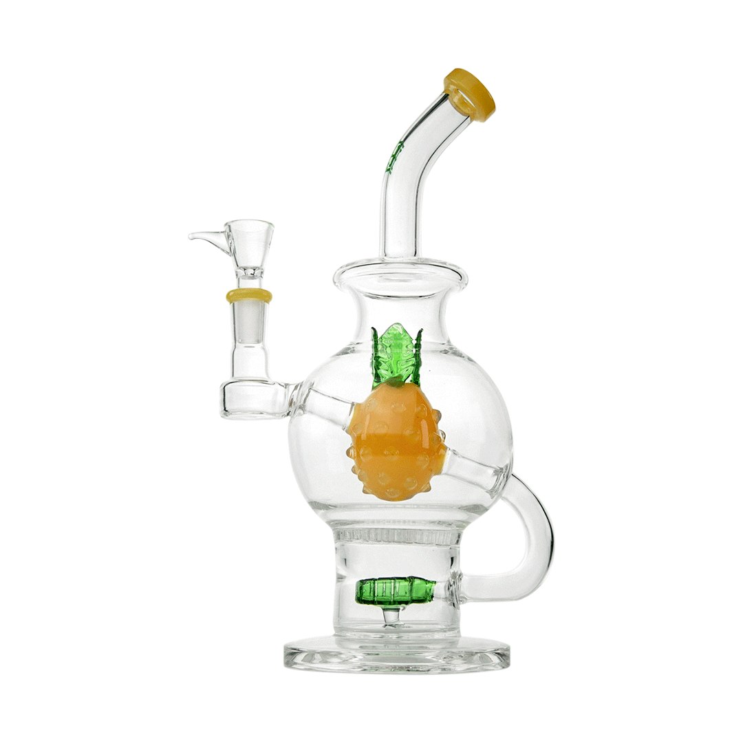HEMPER Pineapple Bong XL | 11" Glass Water Pipe with Dual Percolators
