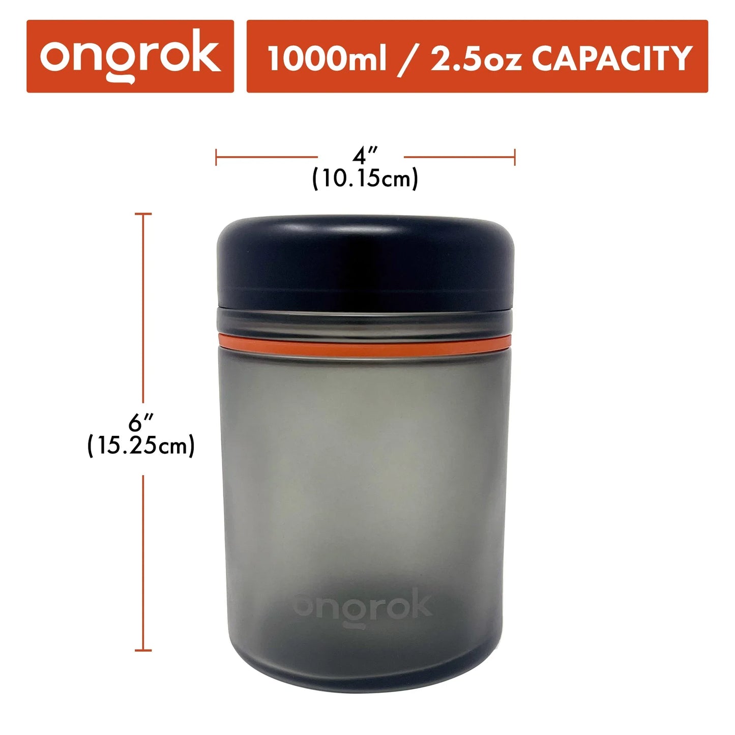 Ongrok 1000ml Child Resistant Storage Jar - Airtight Glass Container - We The People 