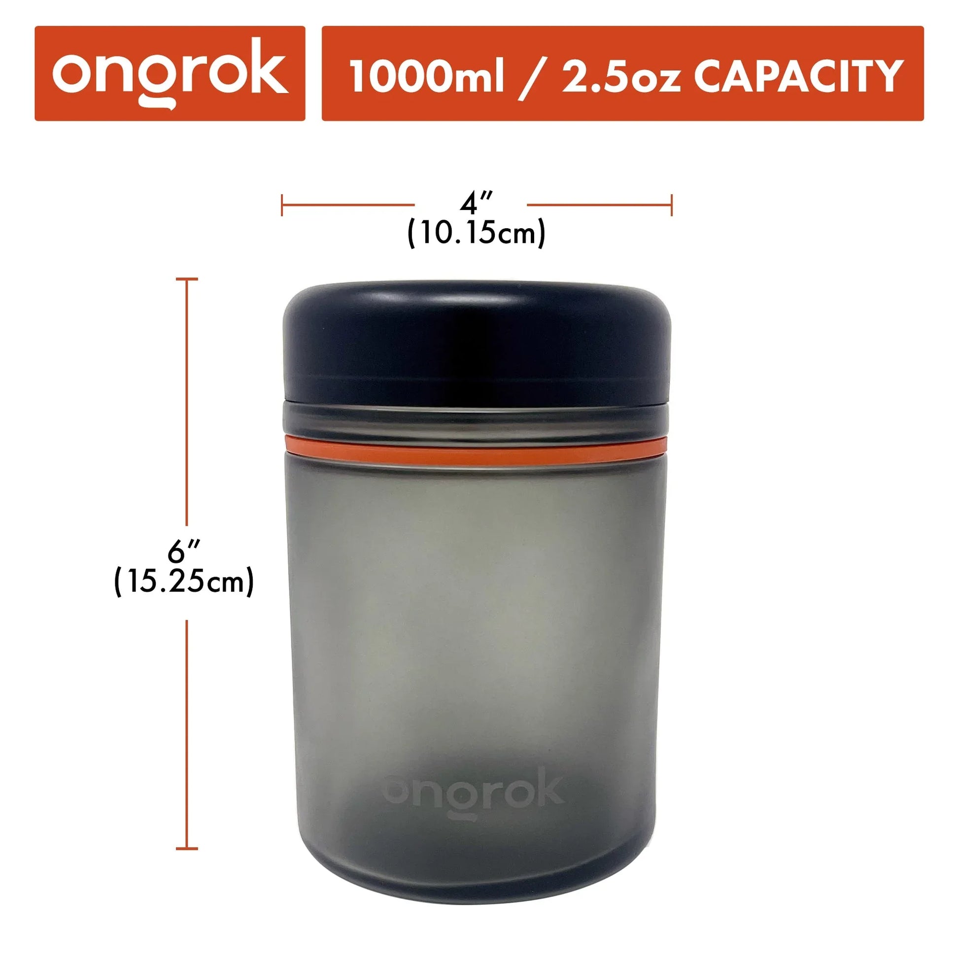 Ongrok 1000ml Child Resistant Storage Jar - Airtight Glass Container - We The People 
