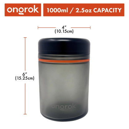 Ongrok 1000ml Child Resistant Storage Jar - Airtight Glass Container - We The People 