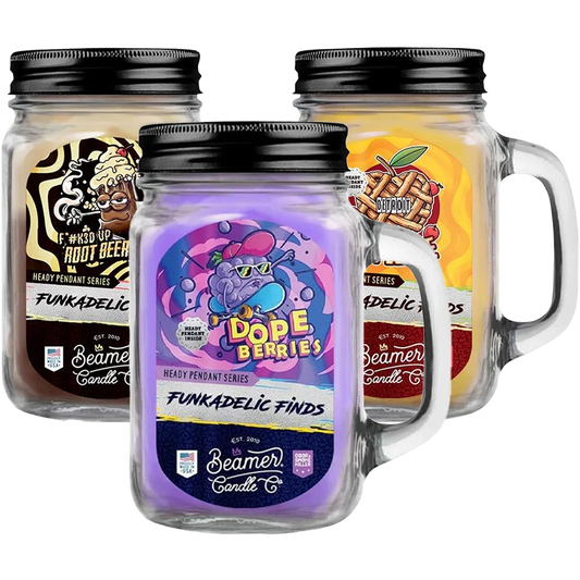 Beamer Candle Co. Funkadelic Finds Hidden Pendant Mason Jar Candle 12oz - We The People 