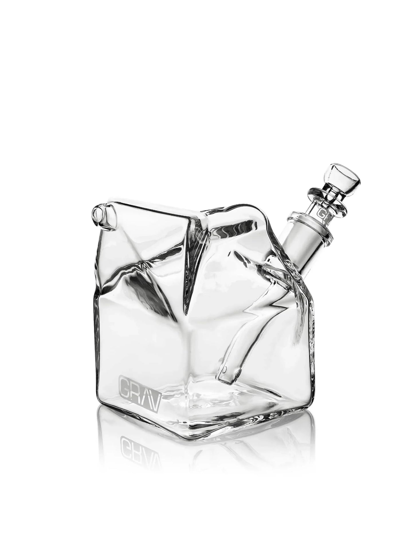 GRAV Milk Carton Bubbler | 4" Nostalgic Design | 14mm | Fission Downstem - We The People 