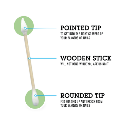 HEMPER Tech Cotton Buds | 200-Count Cleaning Swabs