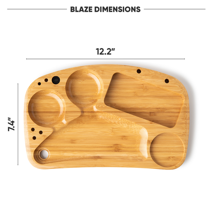 Wooden Rolling Tray - Mushroom Design 7x5