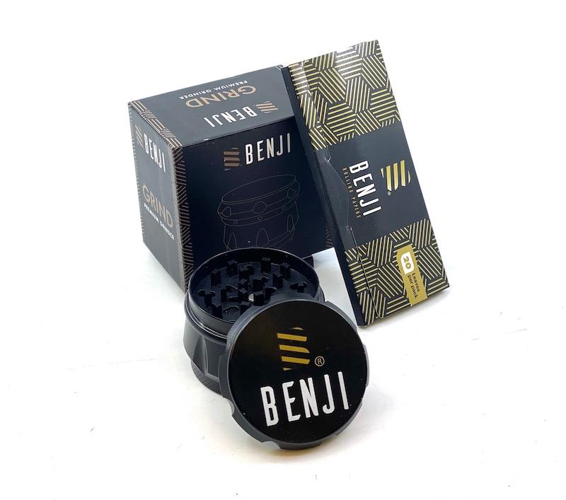 Benji GRIND 4-Piece Aluminum Grinder | 2.2" with Rolling Papers