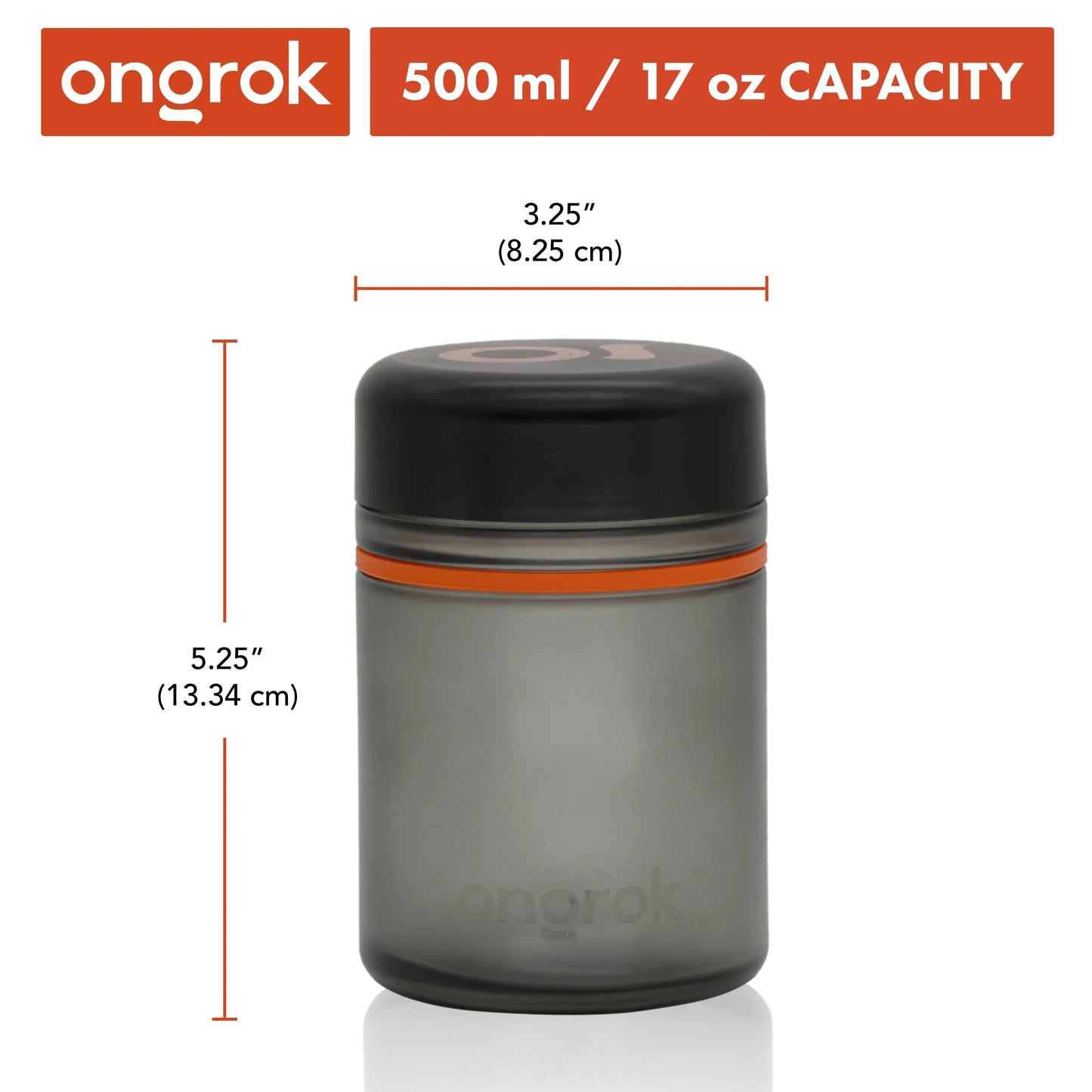 Ongrok 500ml Child Resistant Jars 2 Pack - Airtight Glass Storage - We The People 