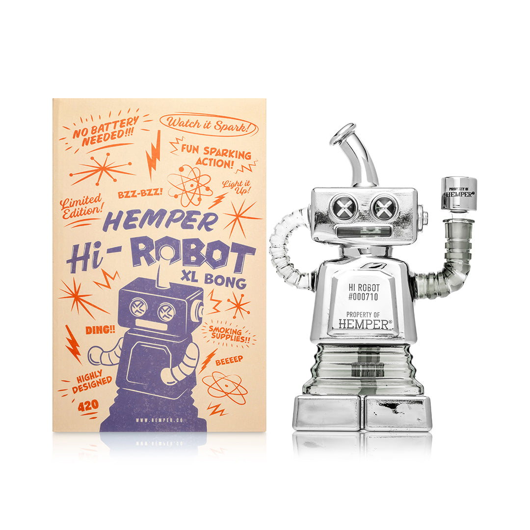 HEMPER Hi-Robot XL Recycler Bong | 8.75" Glass Water Pipe