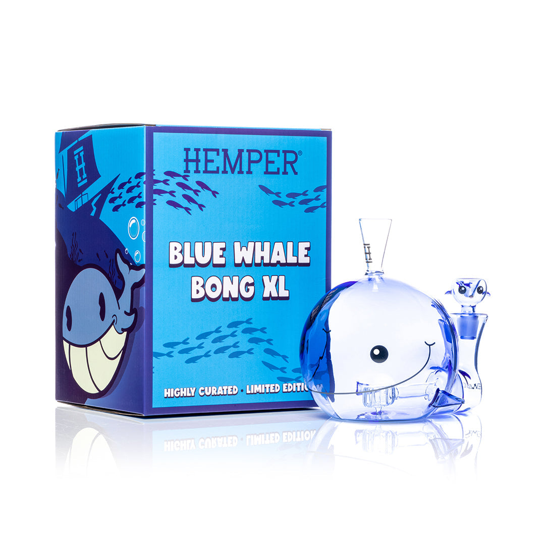 HEMPER Blue Whale XL Bong | 6.25" Glass Water Pipe
