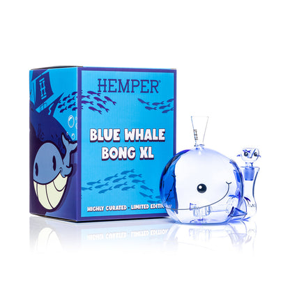 HEMPER Blue Whale XL Bong | 6.25" Glass Water Pipe
