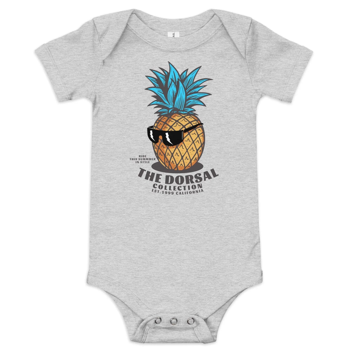 DORSAL Baby Onesie | 100% Cotton Short Sleeve | Surf-Inspired Infant Bodysuit - We The People 