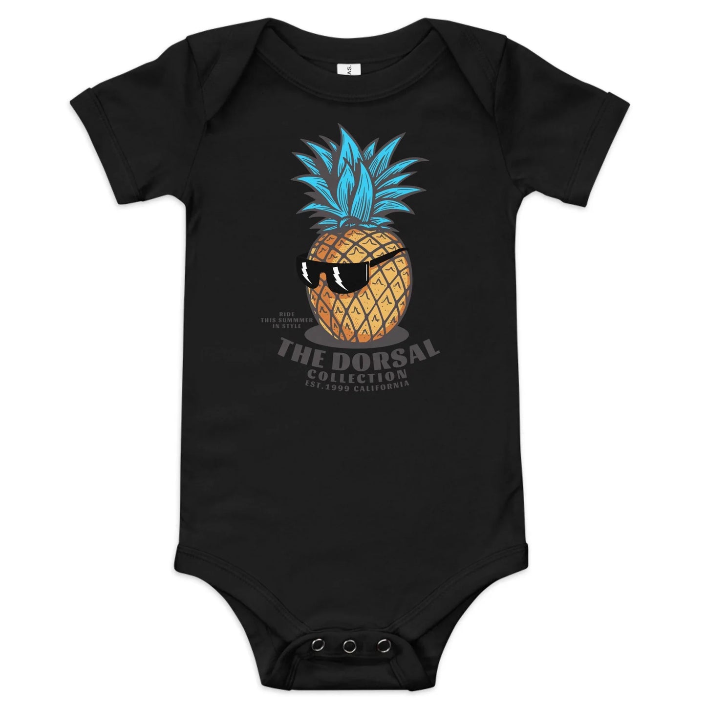 DORSAL Baby Onesie | 100% Cotton Short Sleeve | Surf-Inspired Infant Bodysuit - We The People 