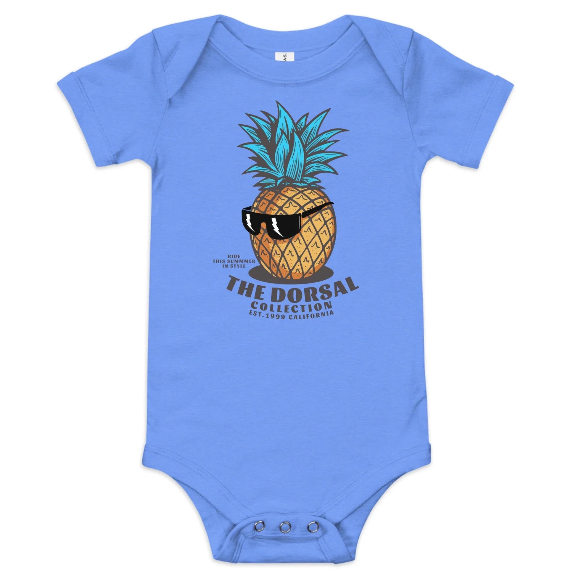 DORSAL Baby Onesie | 100% Cotton Short Sleeve | Surf-Inspired Infant Bodysuit - We The People 