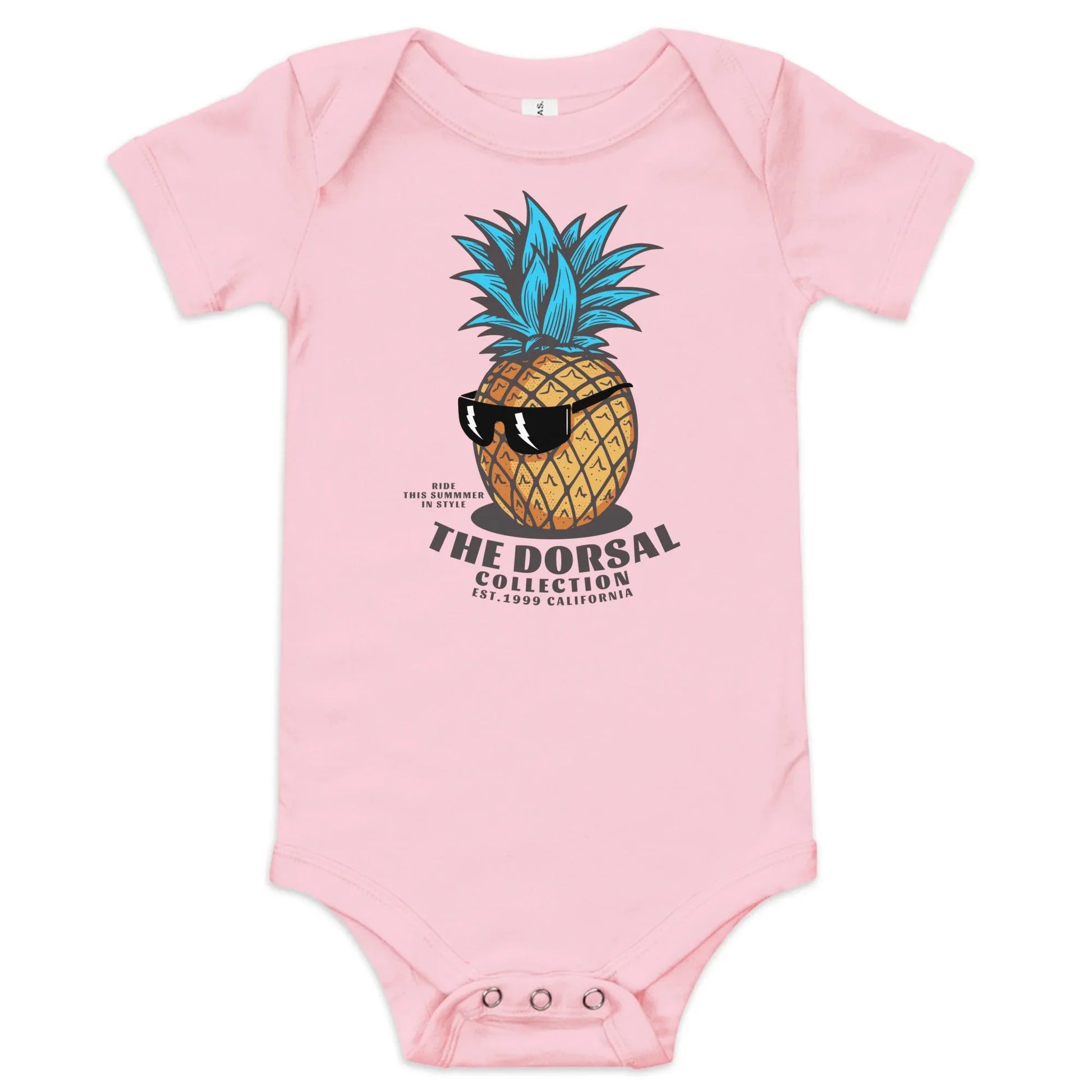 DORSAL Baby Onesie | 100% Cotton Short Sleeve | Surf-Inspired Infant Bodysuit - We The People 