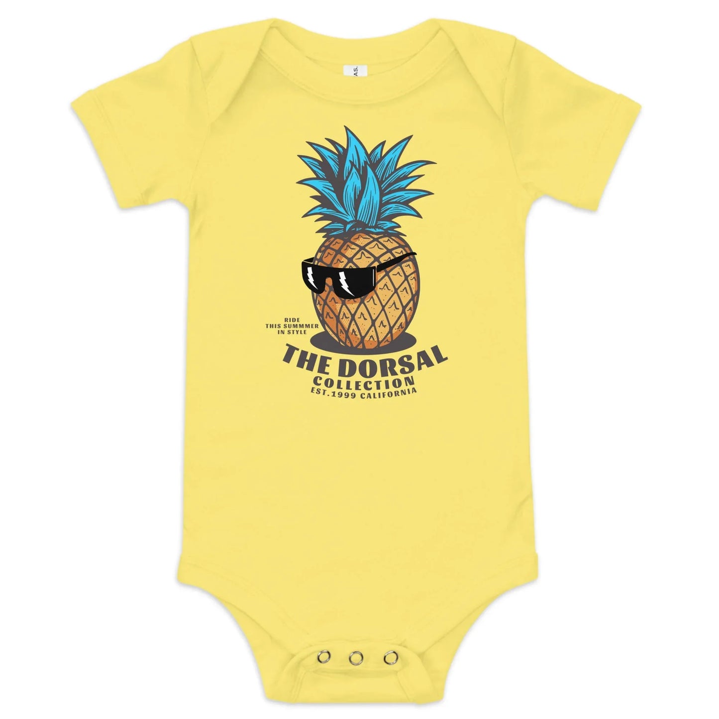 DORSAL Baby Onesie | 100% Cotton Short Sleeve | Surf-Inspired Infant Bodysuit - We The People 