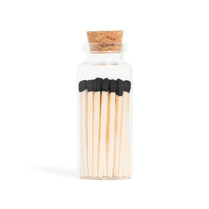 Matches | Medium Corked Vial | Black Tip-0