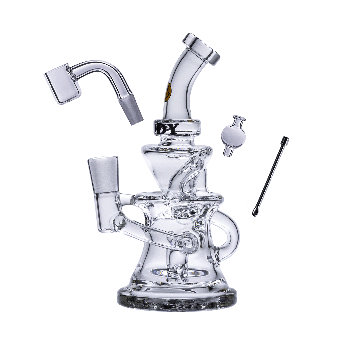Goody Glass Miss Swiss Mini Dab Rig | 4-Piece Kit