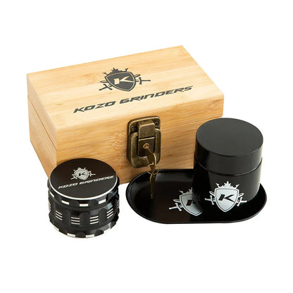 Kozo Wooden Stash Box | Premium Storage with Grinder Compartment - We The People 