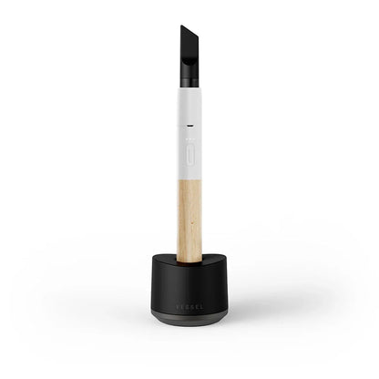 Vessel Wood Vape Pen - White/Beechwood | 300mAh - We The People 