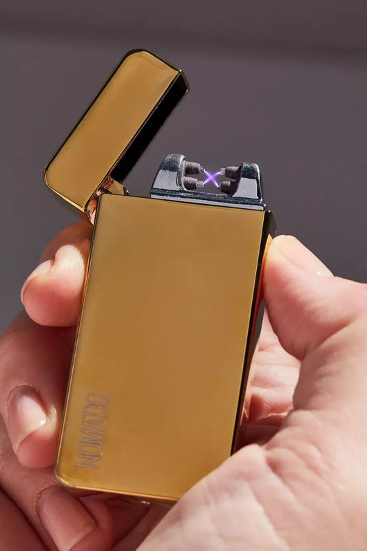 Golden Dual Arc Electric Lighter USB Rechargeable - We The People 