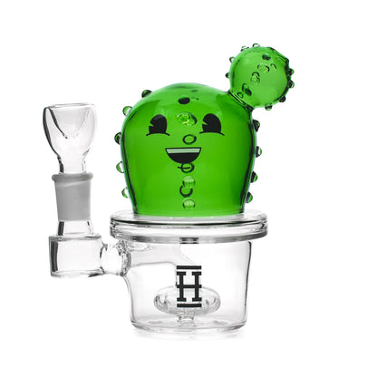 HEMPER Happy Cactus Bong | 6" Glass Water Pipe | Desert Plant Design - We The People 