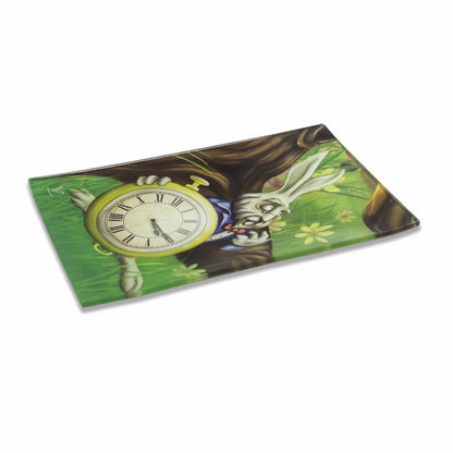 Glass Rolling Tray - Yin Yang Design 5.5x7.5