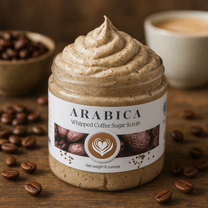 Aromatic Arabica Coffee Whipped Sugar Scrub 8 oz-1