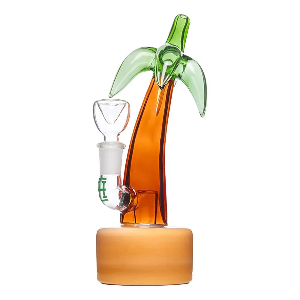 HEMPER Beach Box Palm Tree Water Pipe | 7" Glass Bong | Tropical Design - We The People 