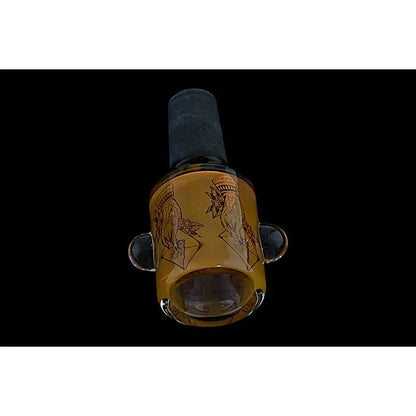 Black Base Fume Glass Bowl 14mm | Premium Fume Glass - We The People 