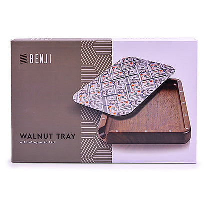Benji Walnut Rolling Tray Kit with Magnetic Lid | USD Design